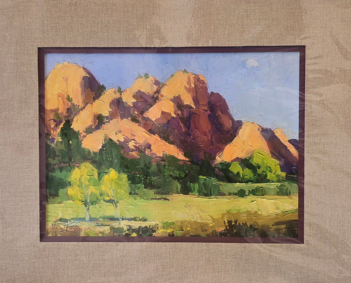Moonset At the Dells print by Russell Johnson