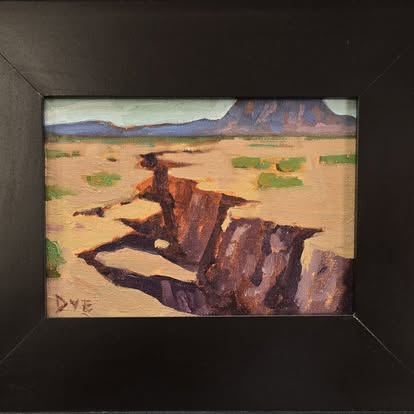 Original artwork shown at Sky West Gallery