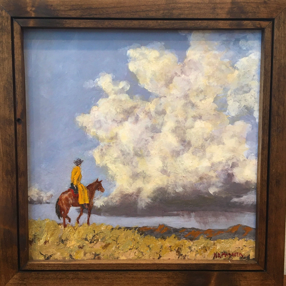 Arizona Thundercloud by Neal M. Ewen, framed painting