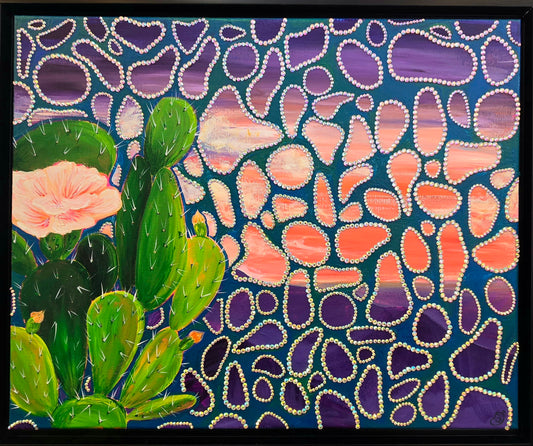 Prickly At Sunset by Faith De La Sand