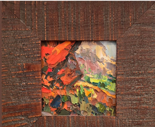 Alcove, original artwork at Sky West Gallery; photographed in its frame