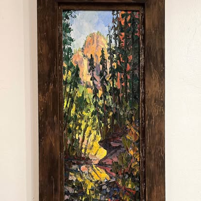 Original artwork shown at Sky West Gallery