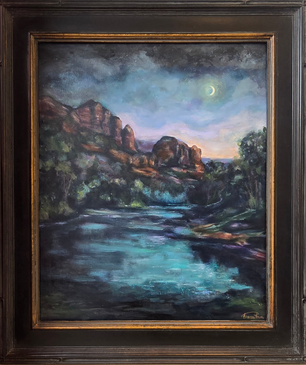 Moonlight Serenade, Oak Creek Canyon by Theresa Power