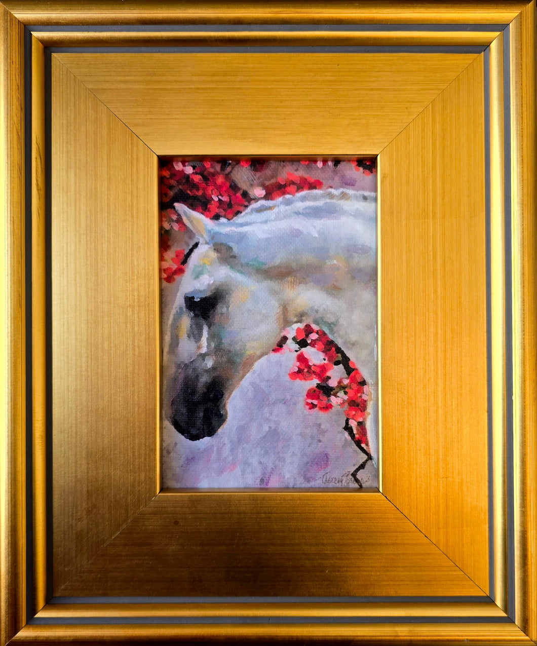 Quiet Glow by Theresa Power, framed oil painting